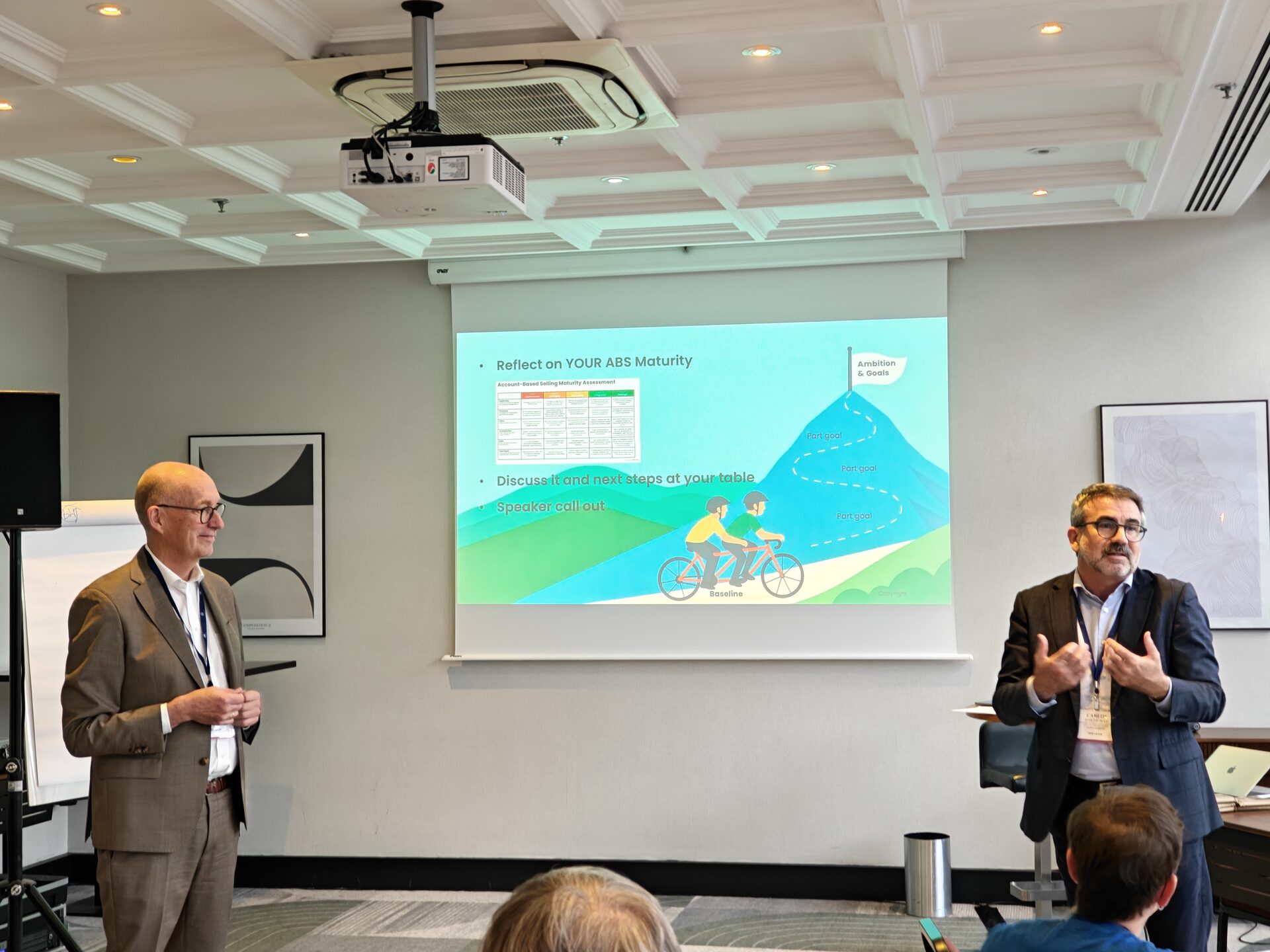 Morten Junge (ARPEDIO) and Carlos Martin Boix (Saint-Gobain) presenting at SAMA's Pan-European Conference, Paris, October 2025.