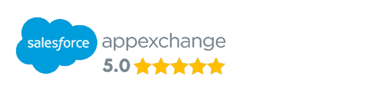 5 star average rating on AppExchange